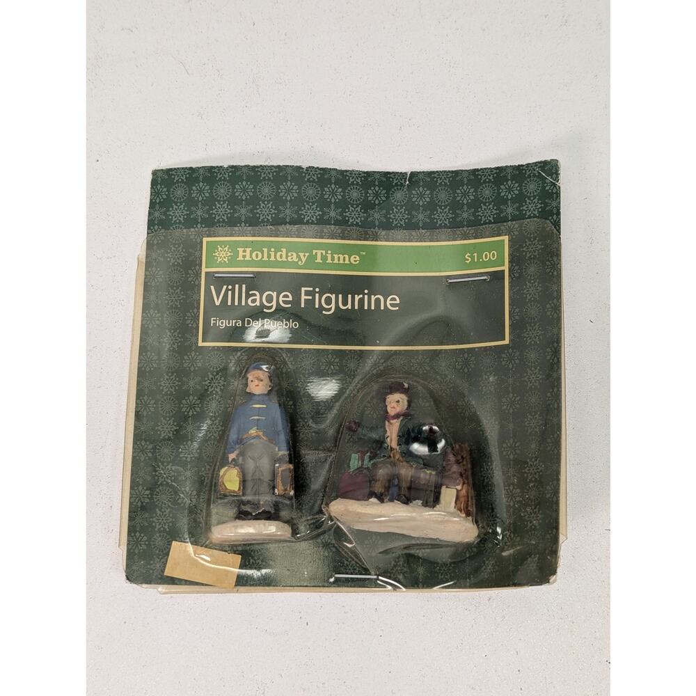 Holiday Time Village Figurine Set Christmas Decor‎ Vintage People Display New in